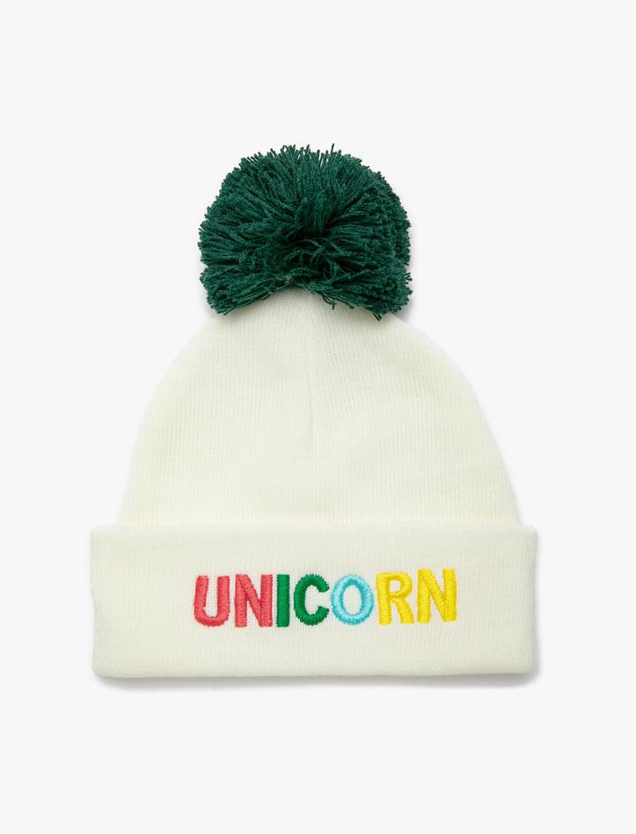 Kız Çocuk Ponpon Detaylı Bere