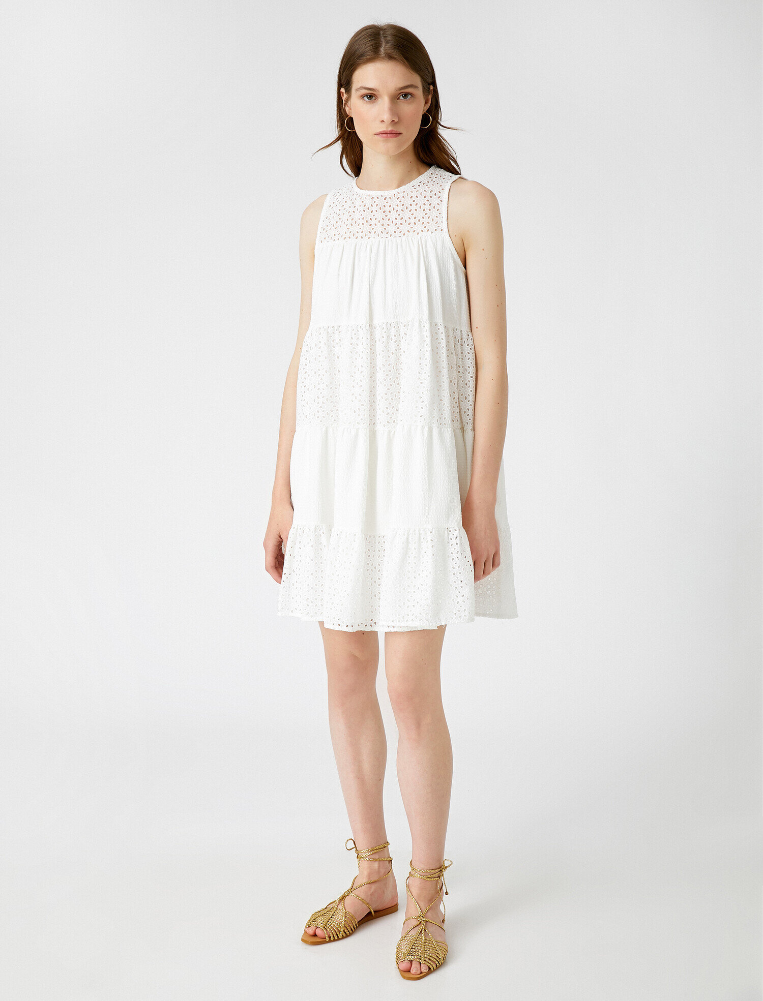   Halter Yaka Elbise Pamuklu