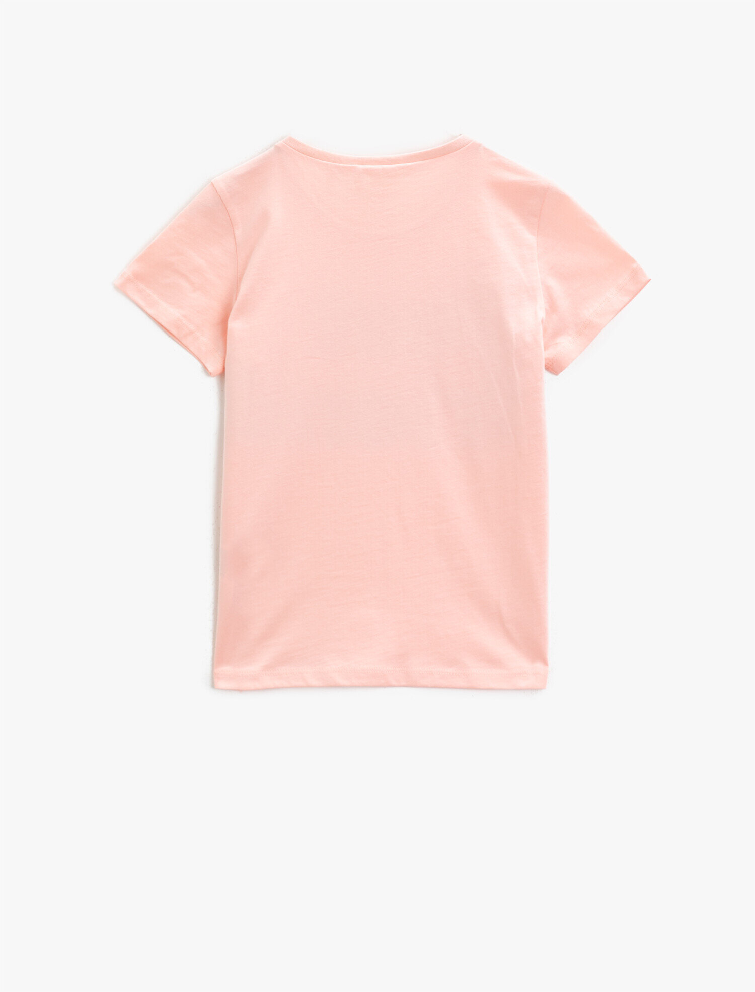  Kız Çocuk Yazılı Tişört Kısa Kollu Pamuklu Bisiklet Yaka