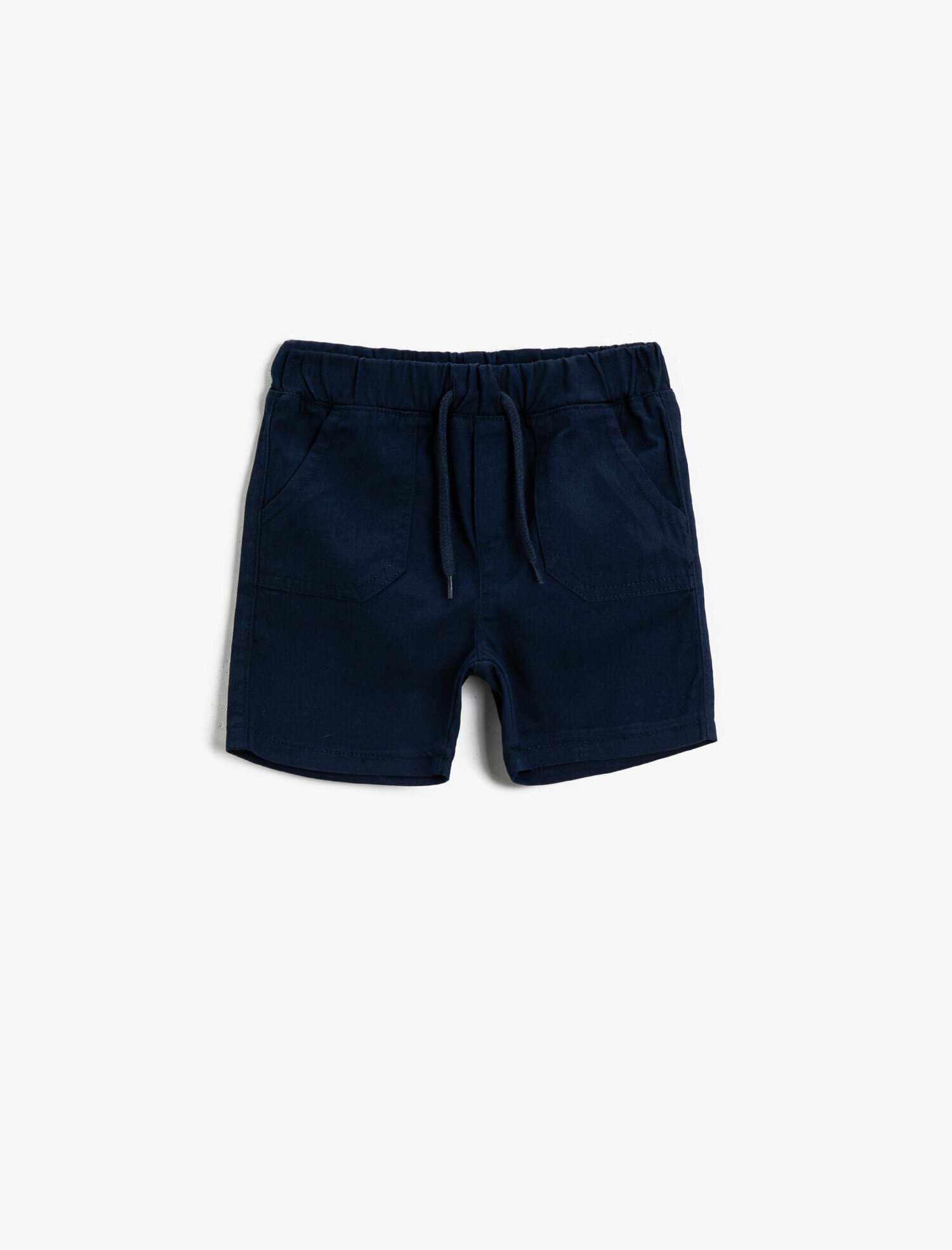  Erkek Bebek Belden Bağlamalı Şort Pamuklu