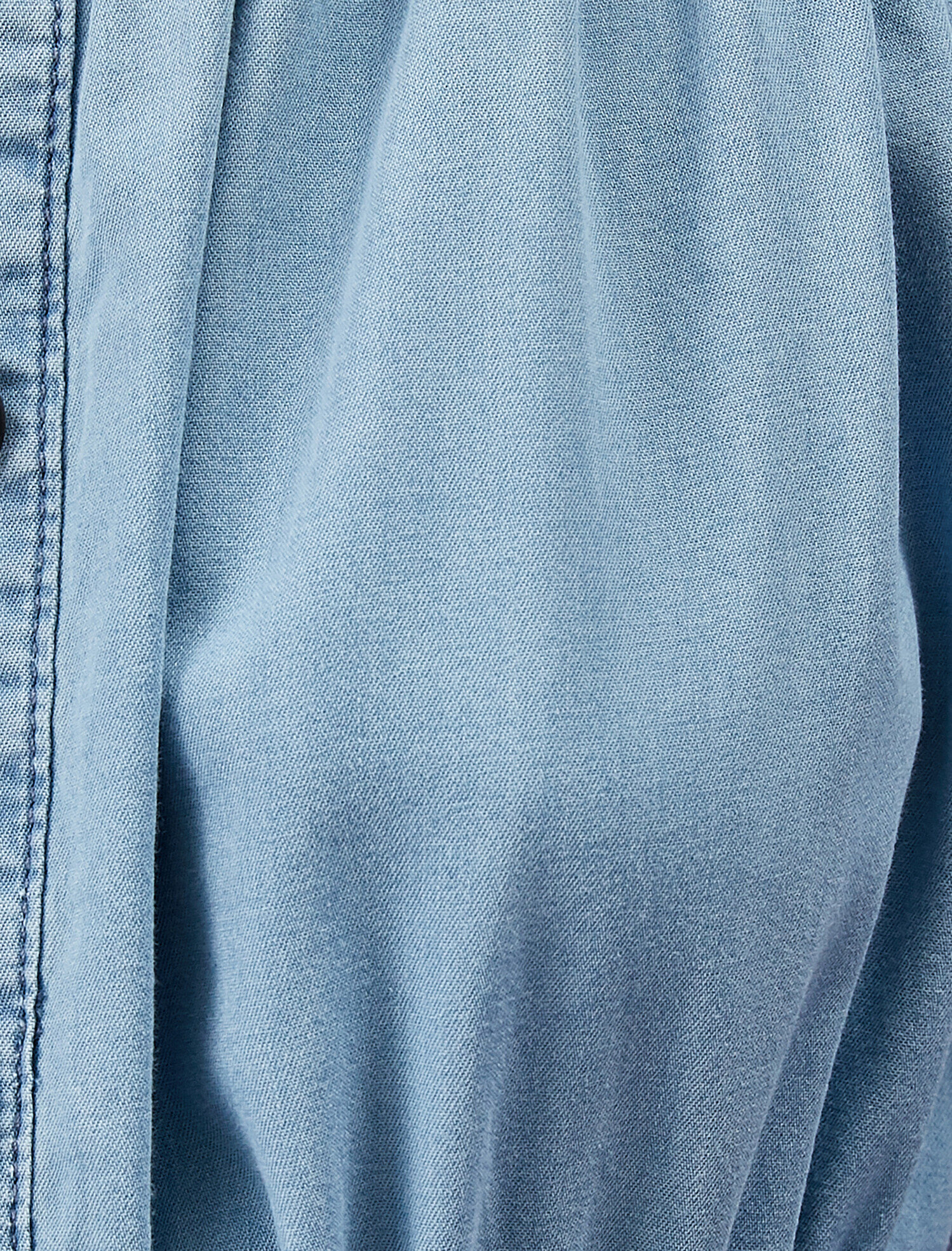   Düğme Detaylı Kot Elbise