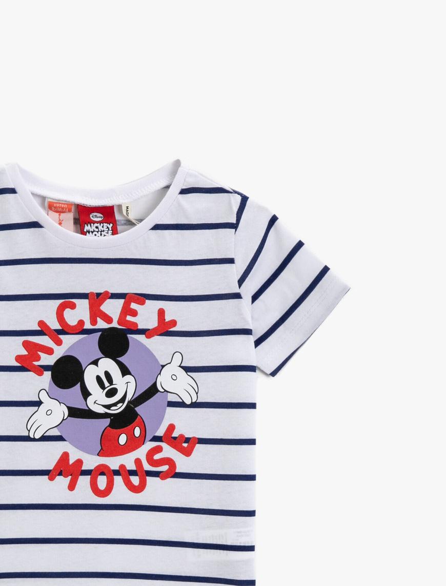  Erkek Bebek Mickey Mouse Tişört Lisanslı Pamuklu