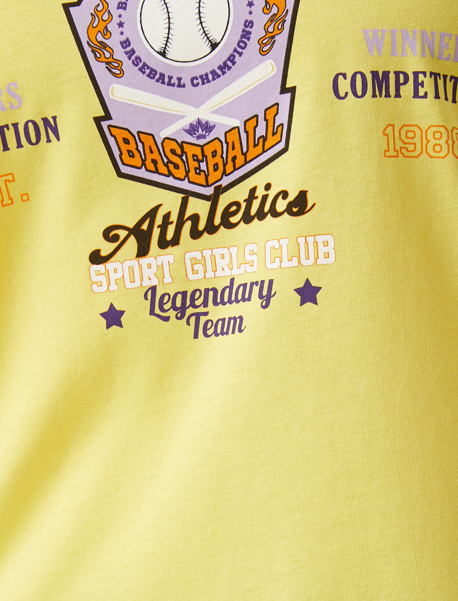   Baskılı Tişört Bisiklet Yaka Kısa Kollu Pamuklu Oversize