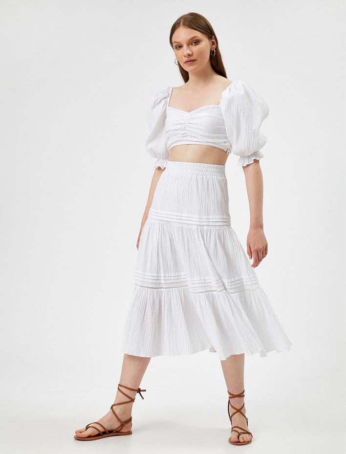  Skirtly Yours Styled by Melis Ağazat - Midi Boy Etek Pamuklu