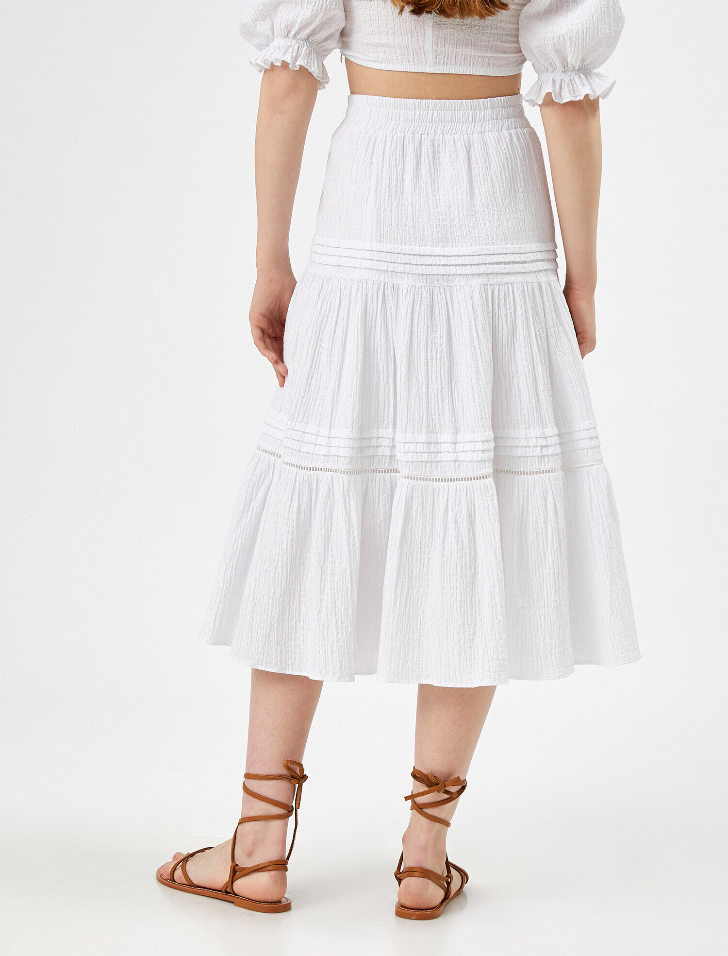   Skirtly Yours Styled by Melis Ağazat - Midi Boy Etek Pamuklu