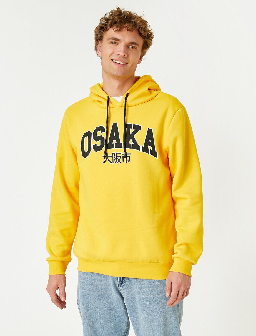   Osaka Baskılı Kapüşonlu Sweatshirt