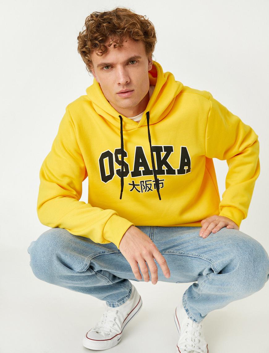   Osaka Baskılı Kapüşonlu Sweatshirt