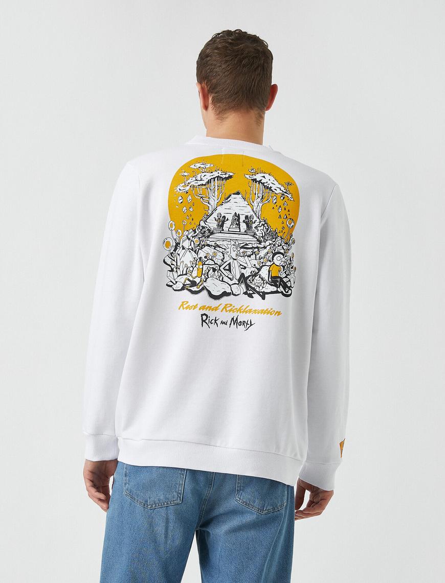   Rick and Morty Sweatshirt Lisanslı Baskılı