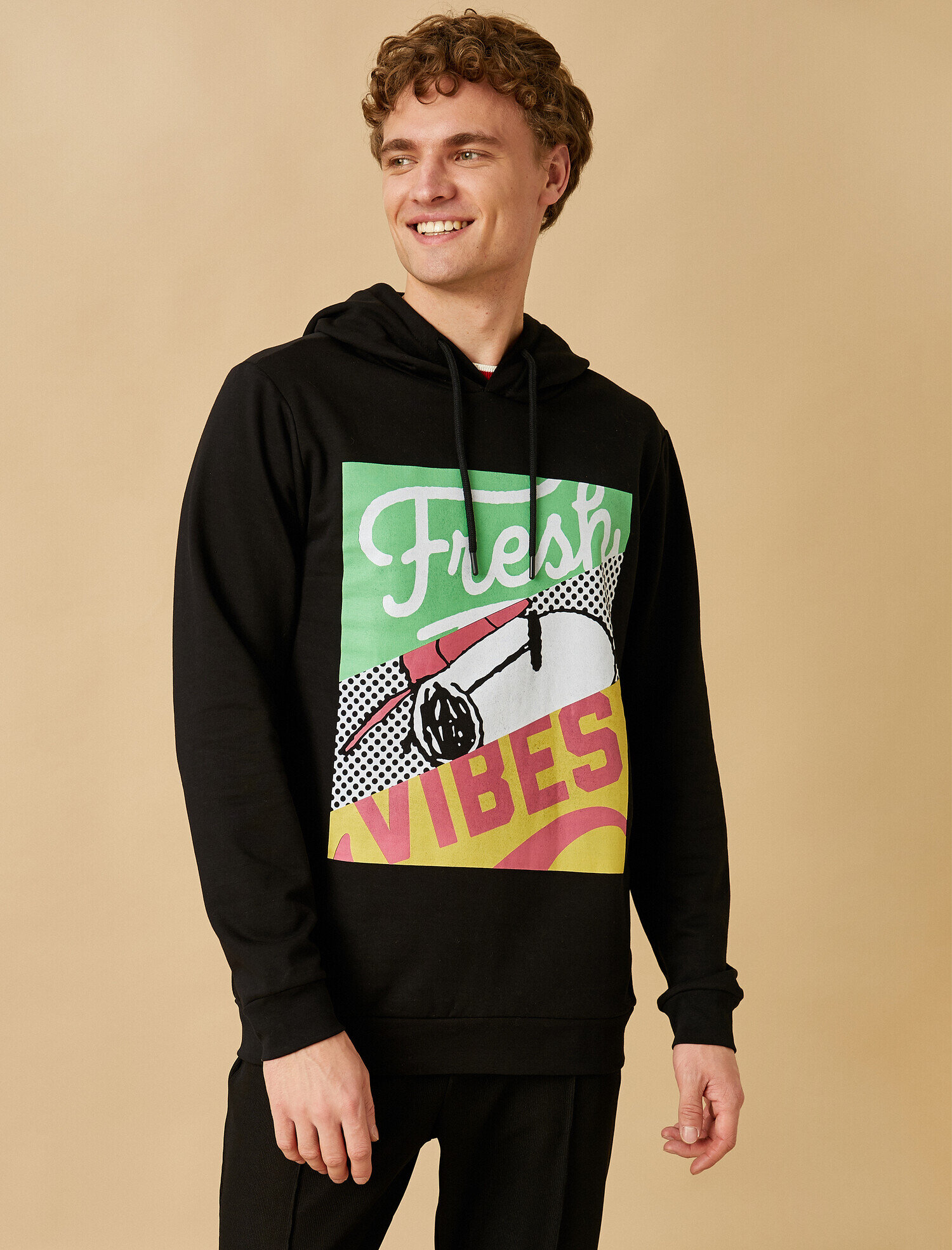   Snoopy Kapüşonlu Sweatshirt Lisanslı Baskılı