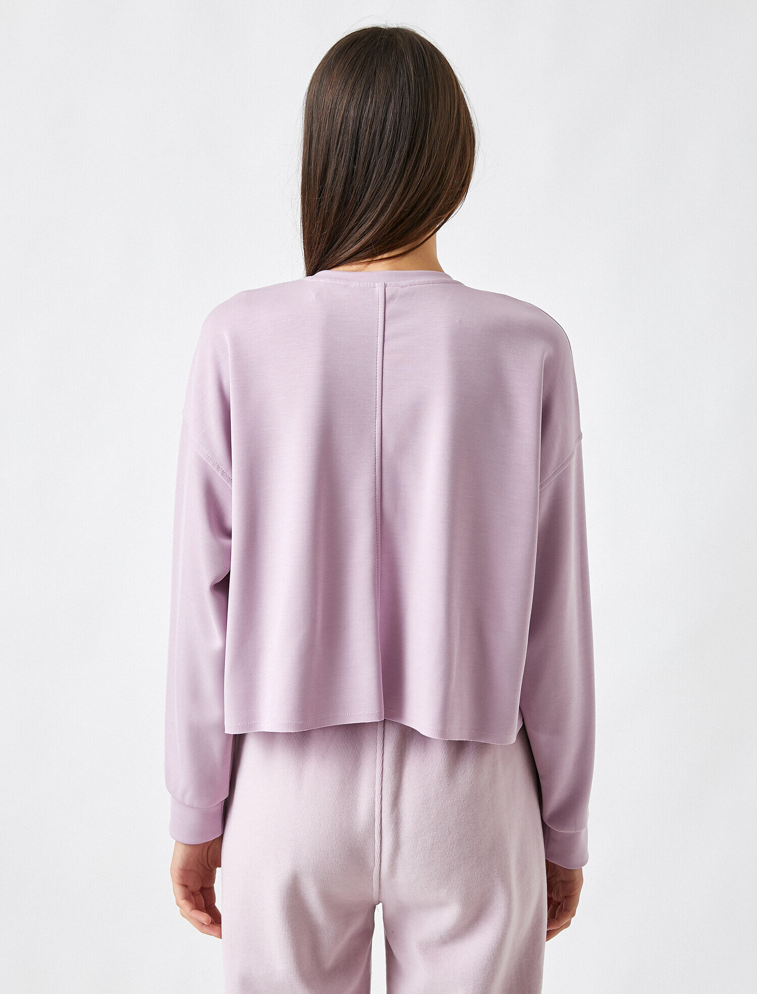 Bisiklet Yaka Sweatshirt