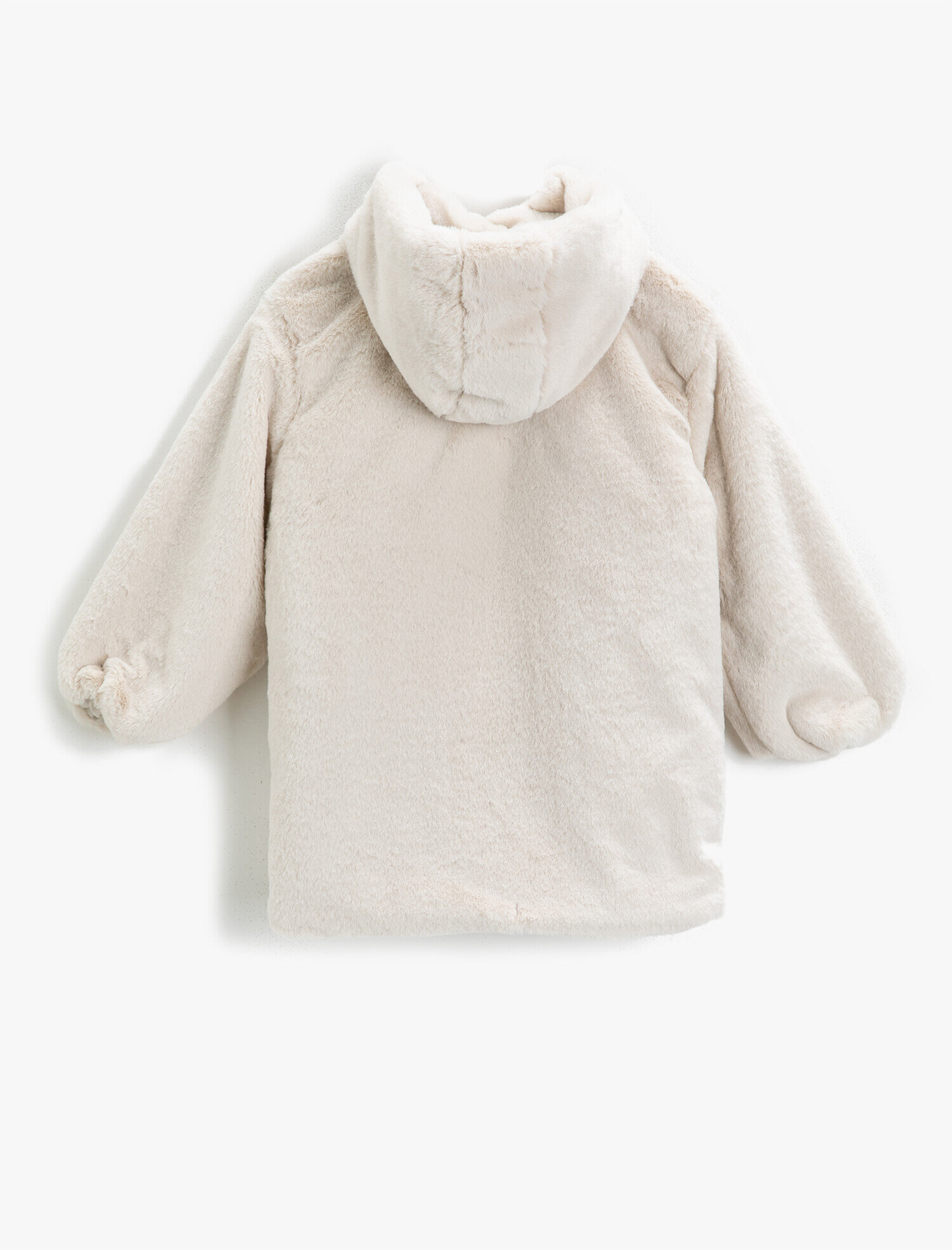  Kız Çocuk Kapüşonlu Peluş Kaban