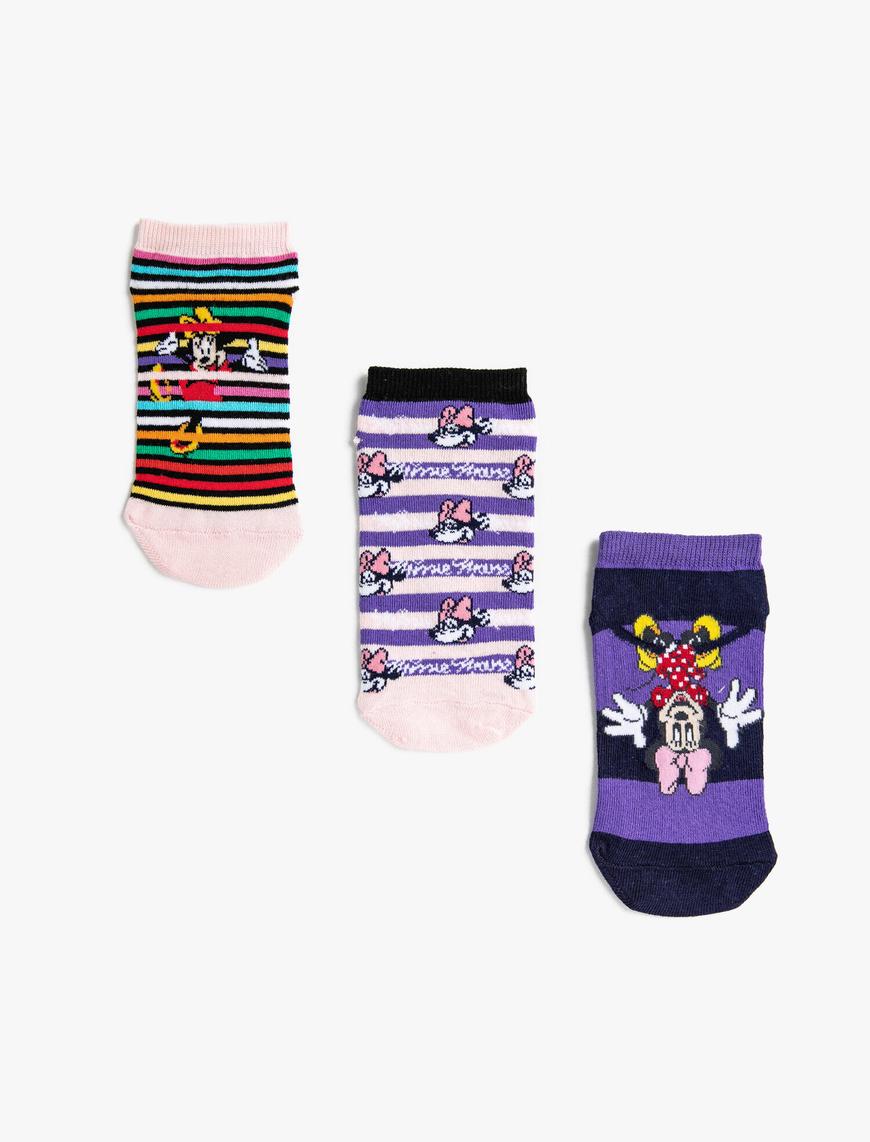  Kız Çocuk Minnie Mouse Lisanslı Çorap