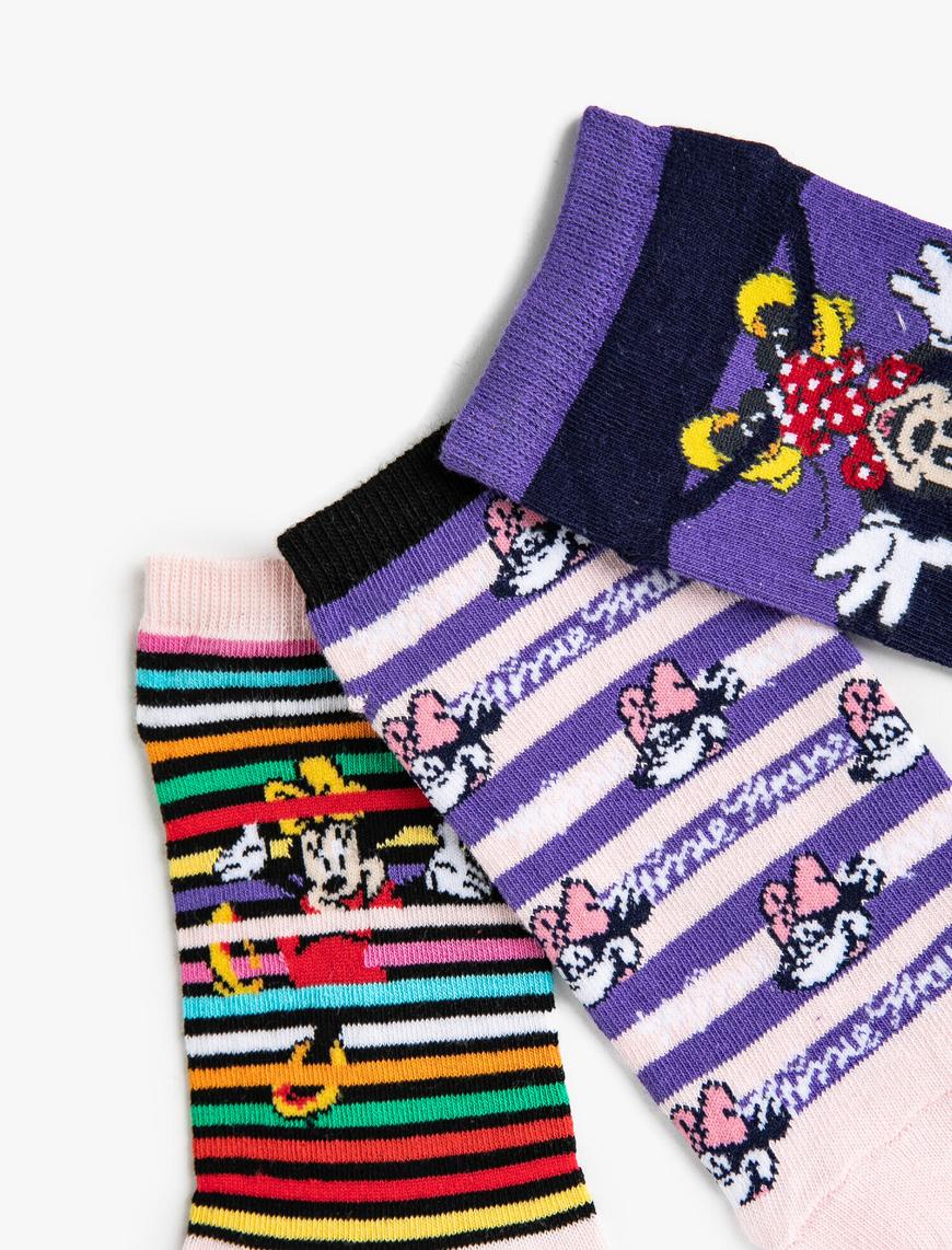  Kız Çocuk Minnie Mouse Lisanslı Çorap