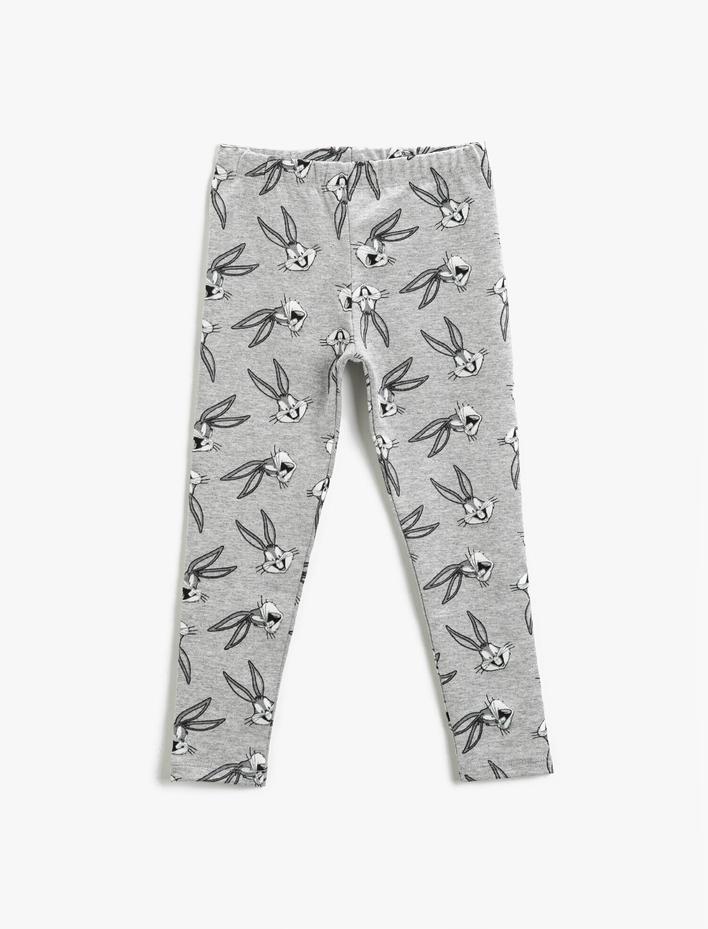 Kız Çocuk Bugs Bunny Lisanslı Baskılı Tayt