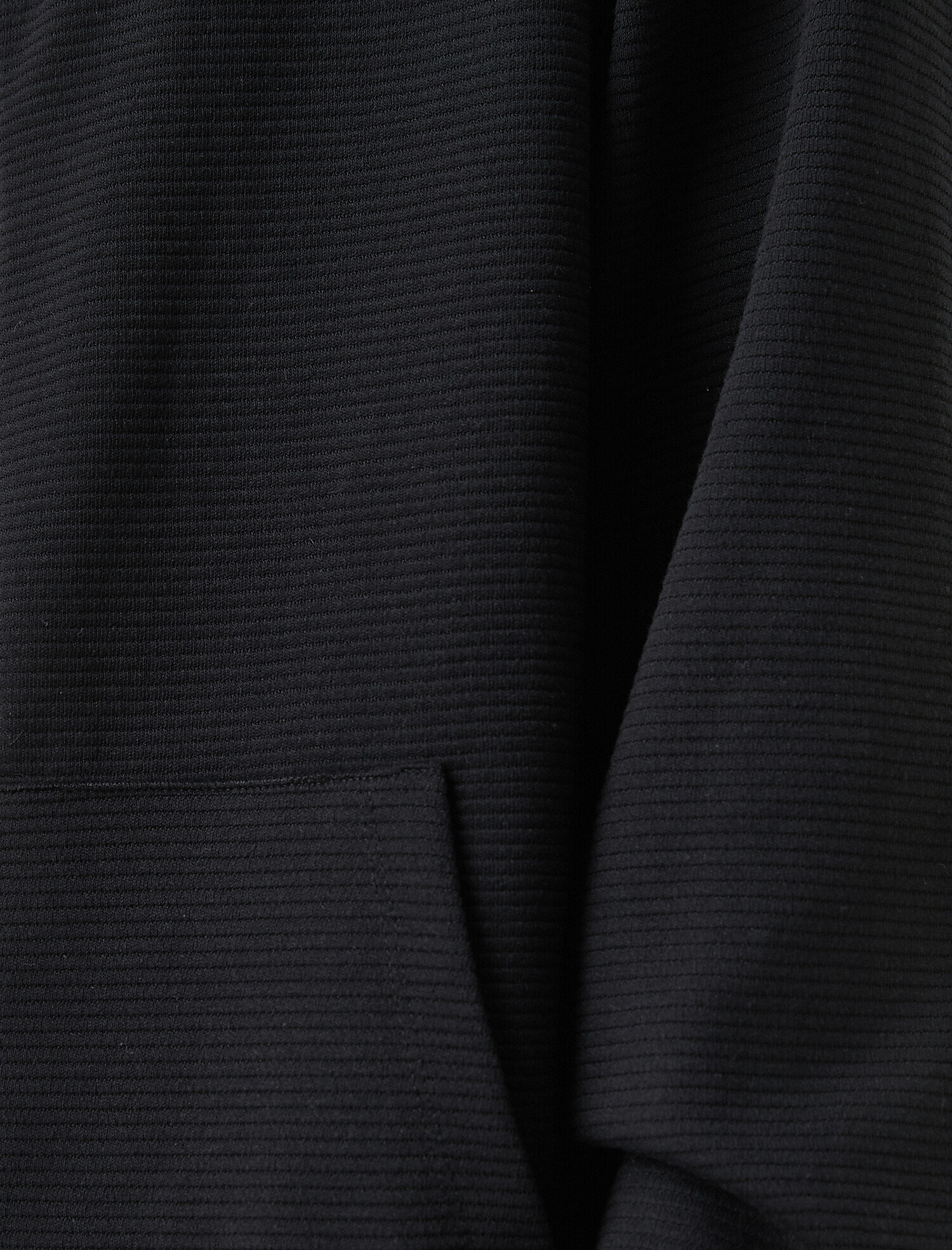   Fitilli Kumaş Kapüşonlu Sweatshirt