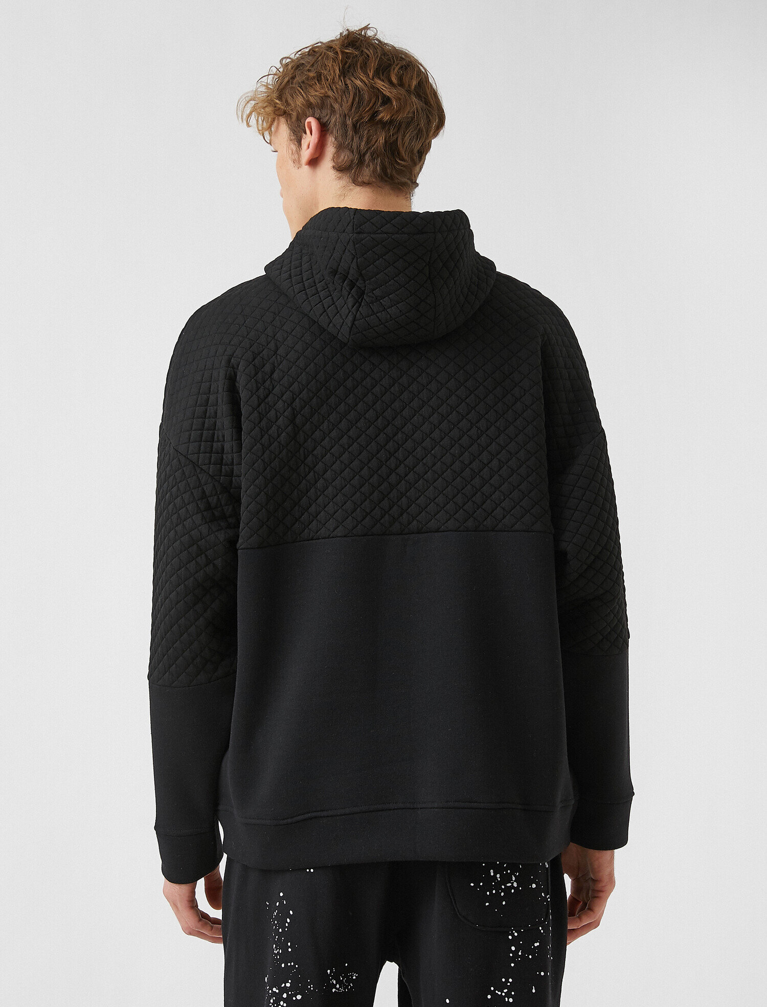   Kapitone Kapşonlu Sweatshirt