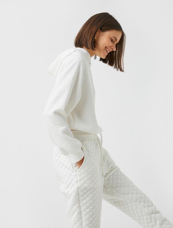  Crop Fitilli Sweatshirt