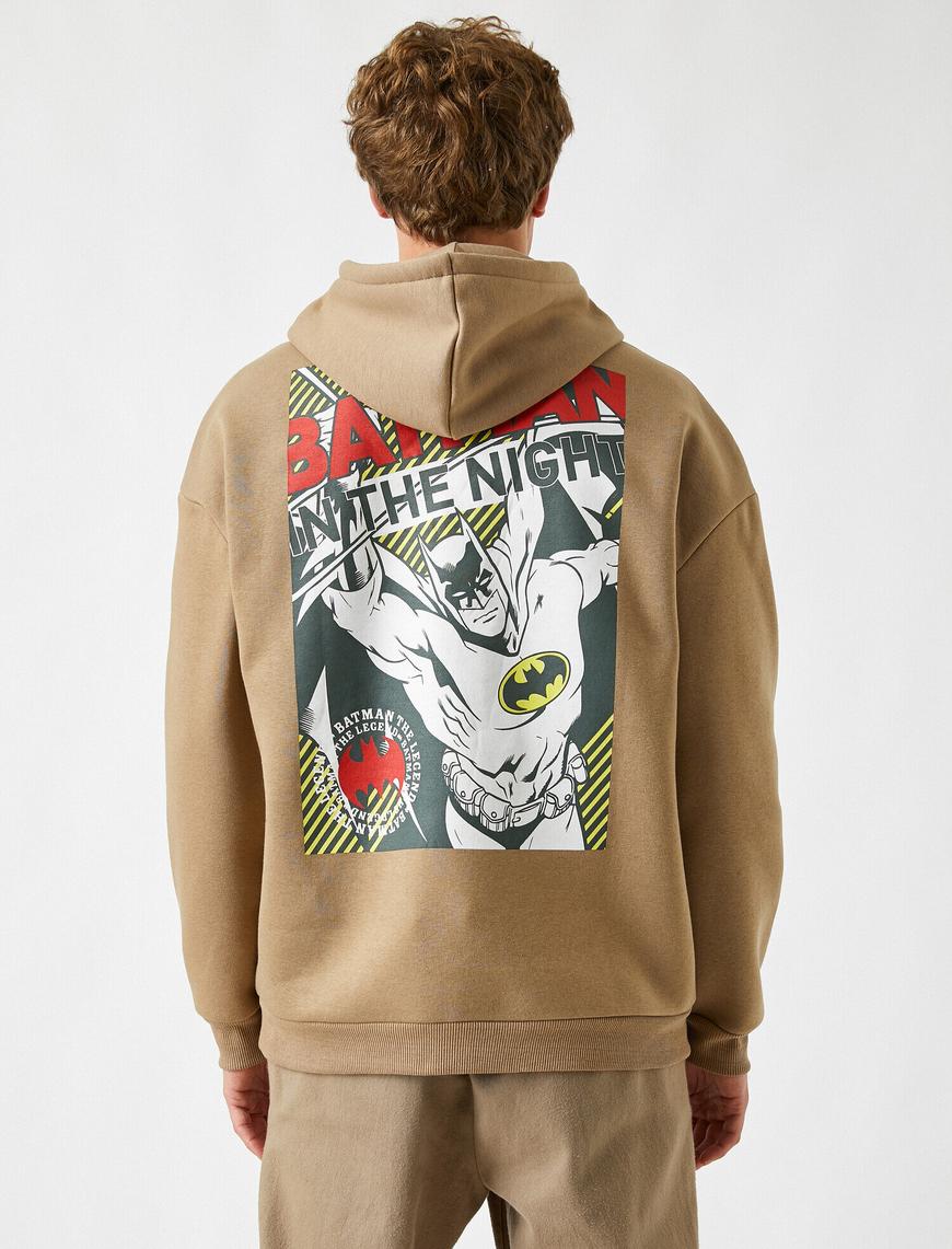  Batman Kapüşonlu Sweatshirt Lisanslı Baskılı