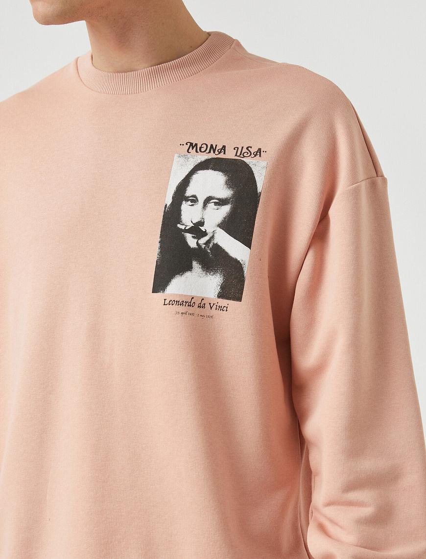   Mona Lisa Sweatshirt Lisanslı Baskılı