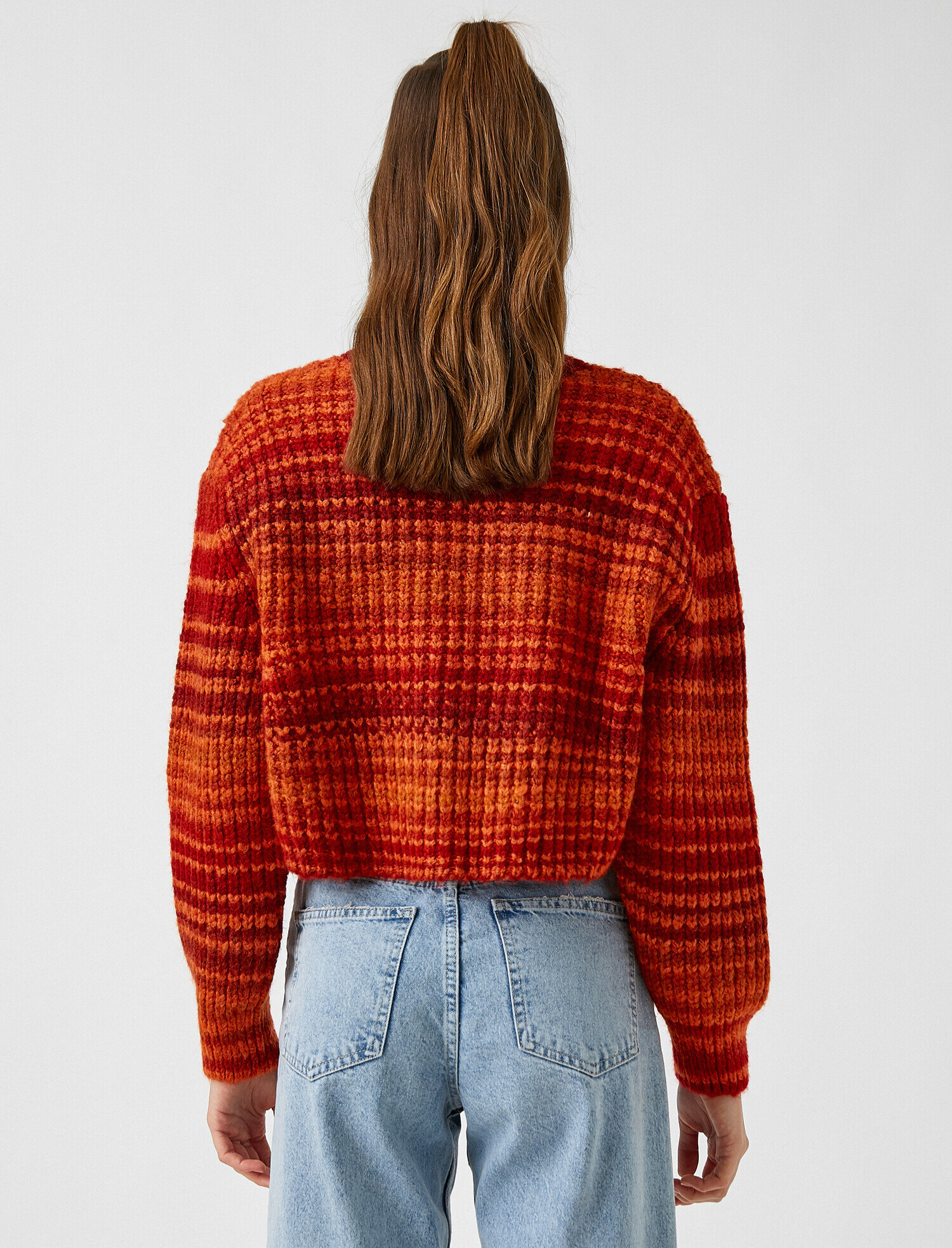   Bisiklet Yaka Uzun Kollu Triko Kazak