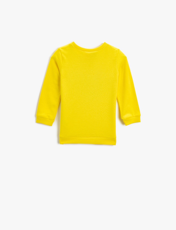 Erkek Bebek Batman Baskılı Bisiklet Yaka Sweatshirt Lisanslı Pamuklu