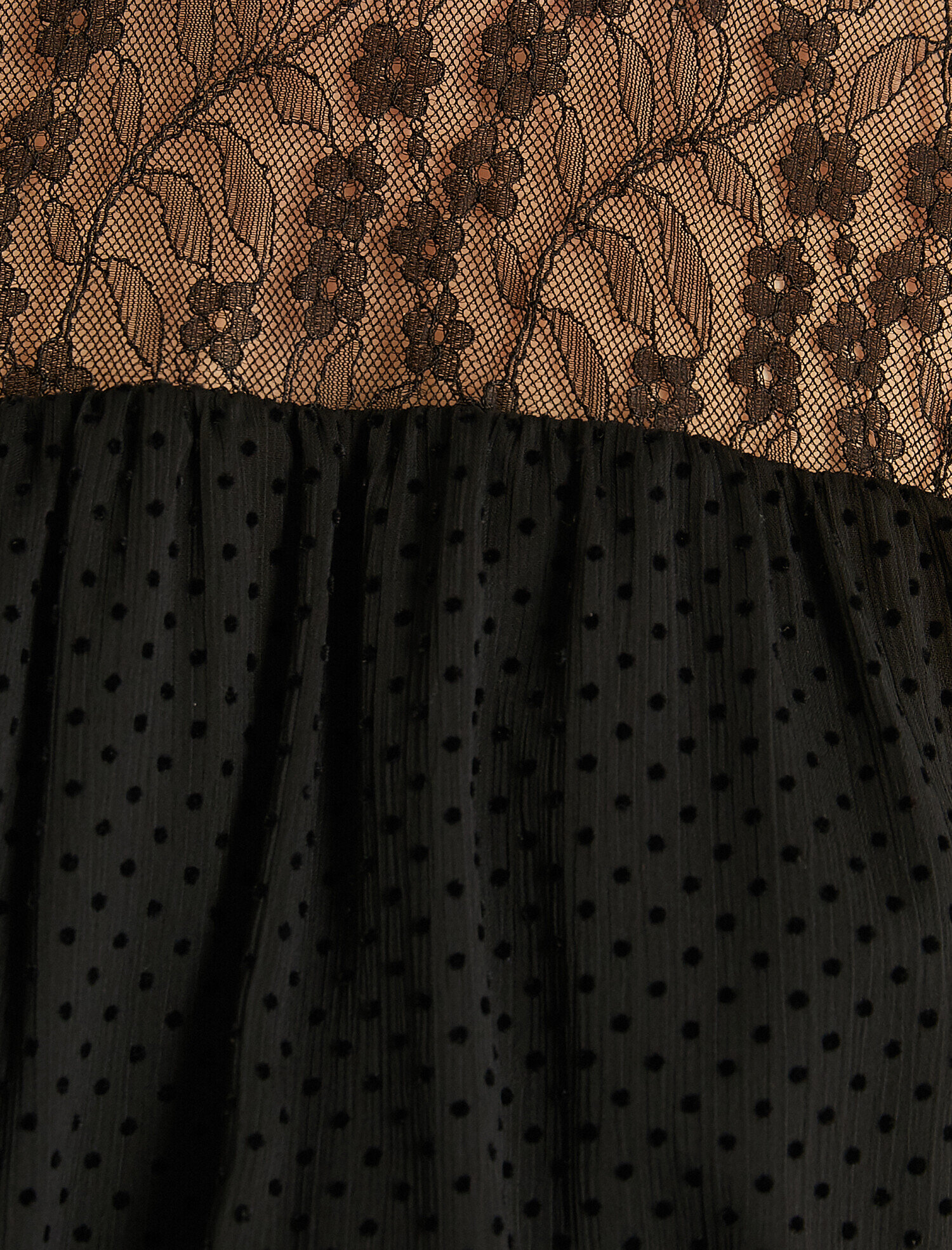   Tül Detaylı Elbise