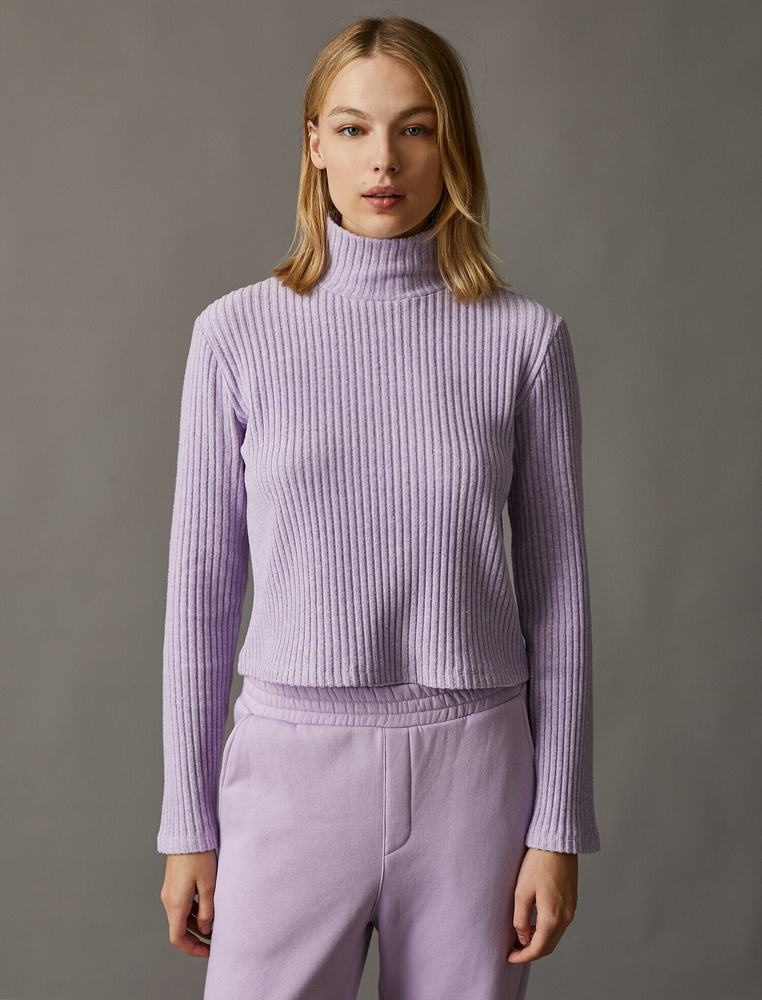   Uzun Kollu Tişört Balıkçı Yaka Fitilli