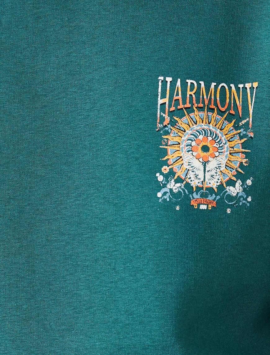   Harmony Baskılı Kapüşonlu Sweatshirt