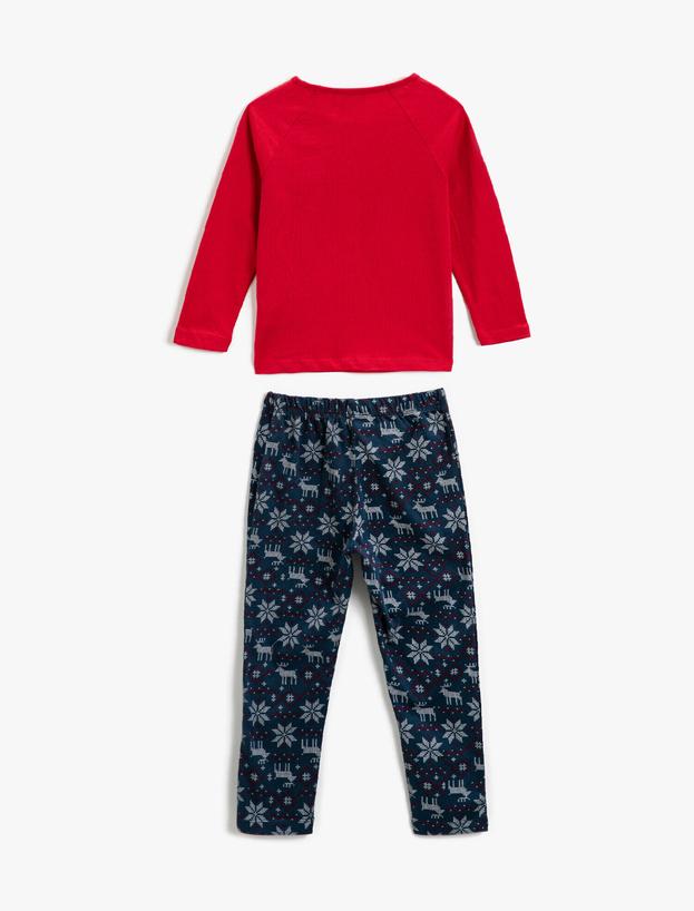  Pamuklu Uzun Kollu Pijama Takımı