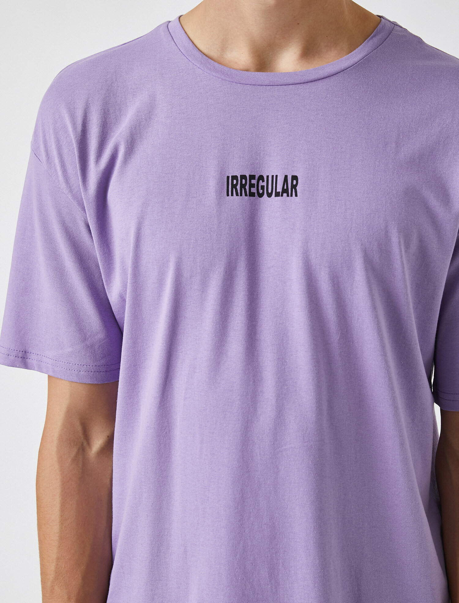   Arkası Baskılı Oversize Tişört Pamuklu