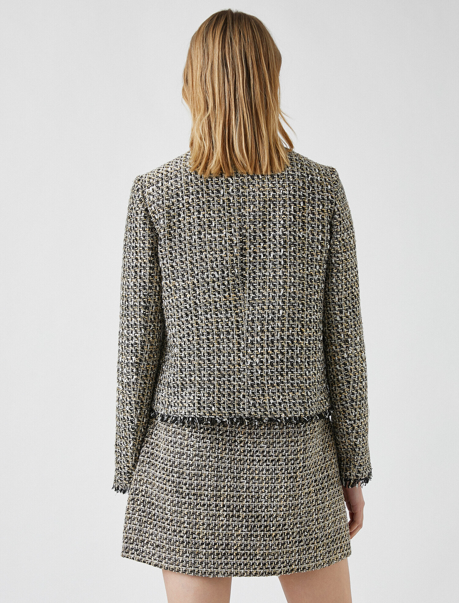   Yakasız Tüvit Ceket