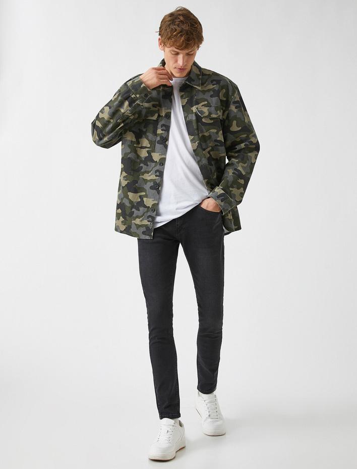  Skinny Fit Kot Pantolon - Michael Jean