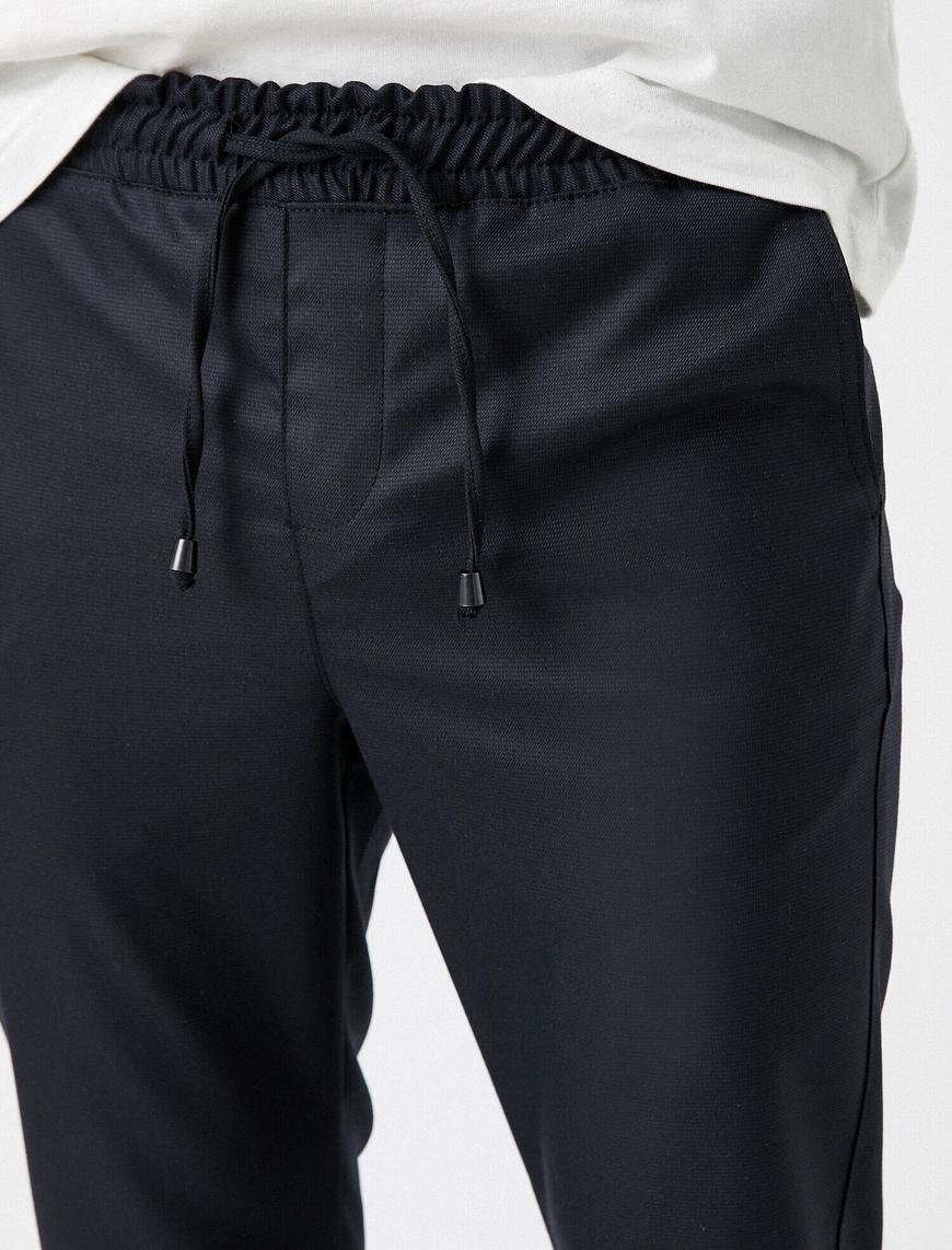   Tapared Fit Pantolon Cepli Belden Bağlamalı
