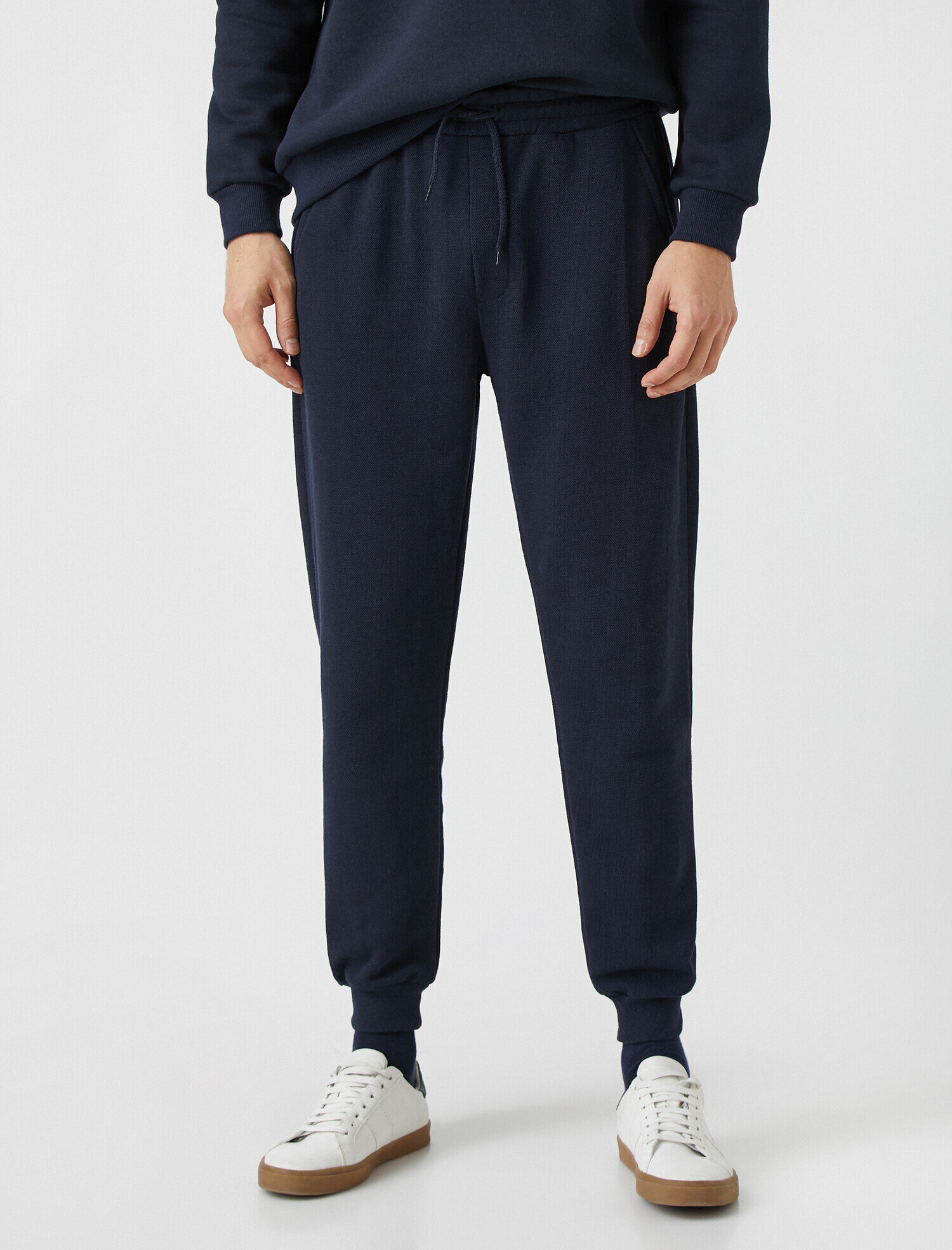   Beli Bağlamalı Basic Pamuklu Jogger Eşofman Altı