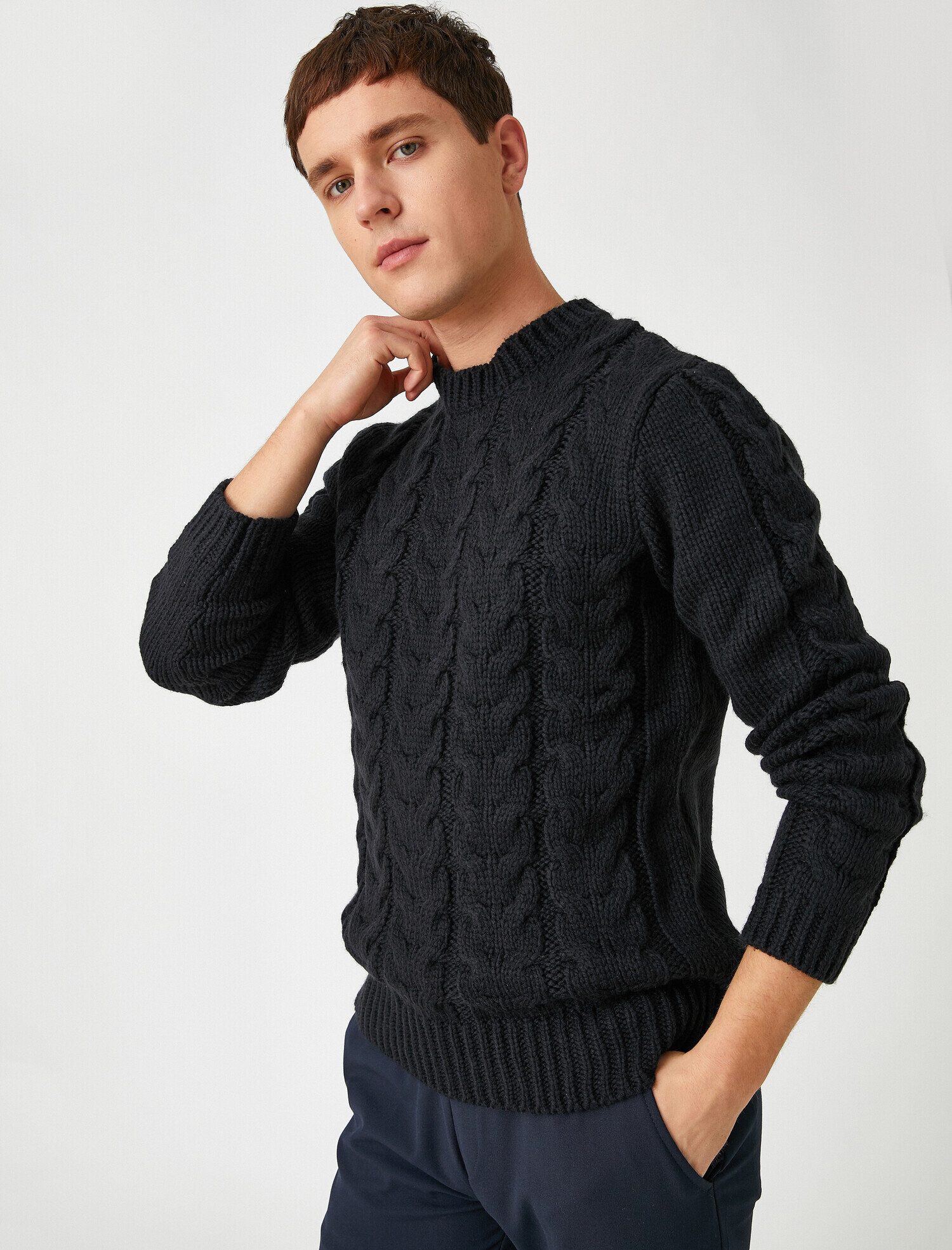   Örgü Desenli Kazak