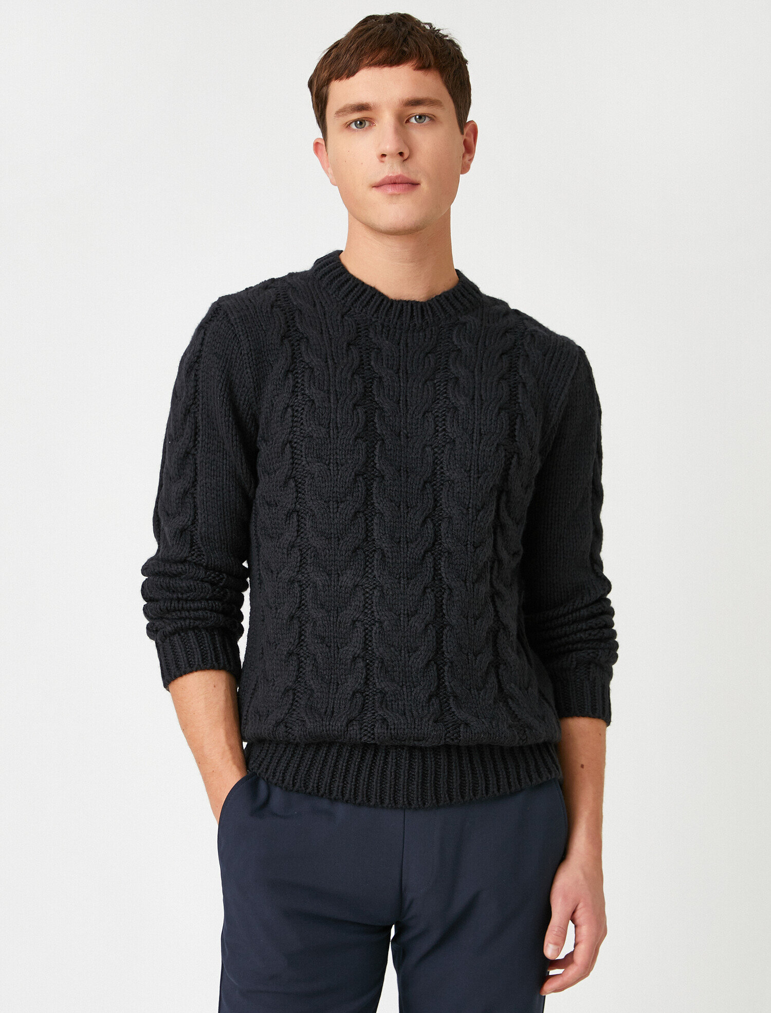   Örgü Desenli Kazak