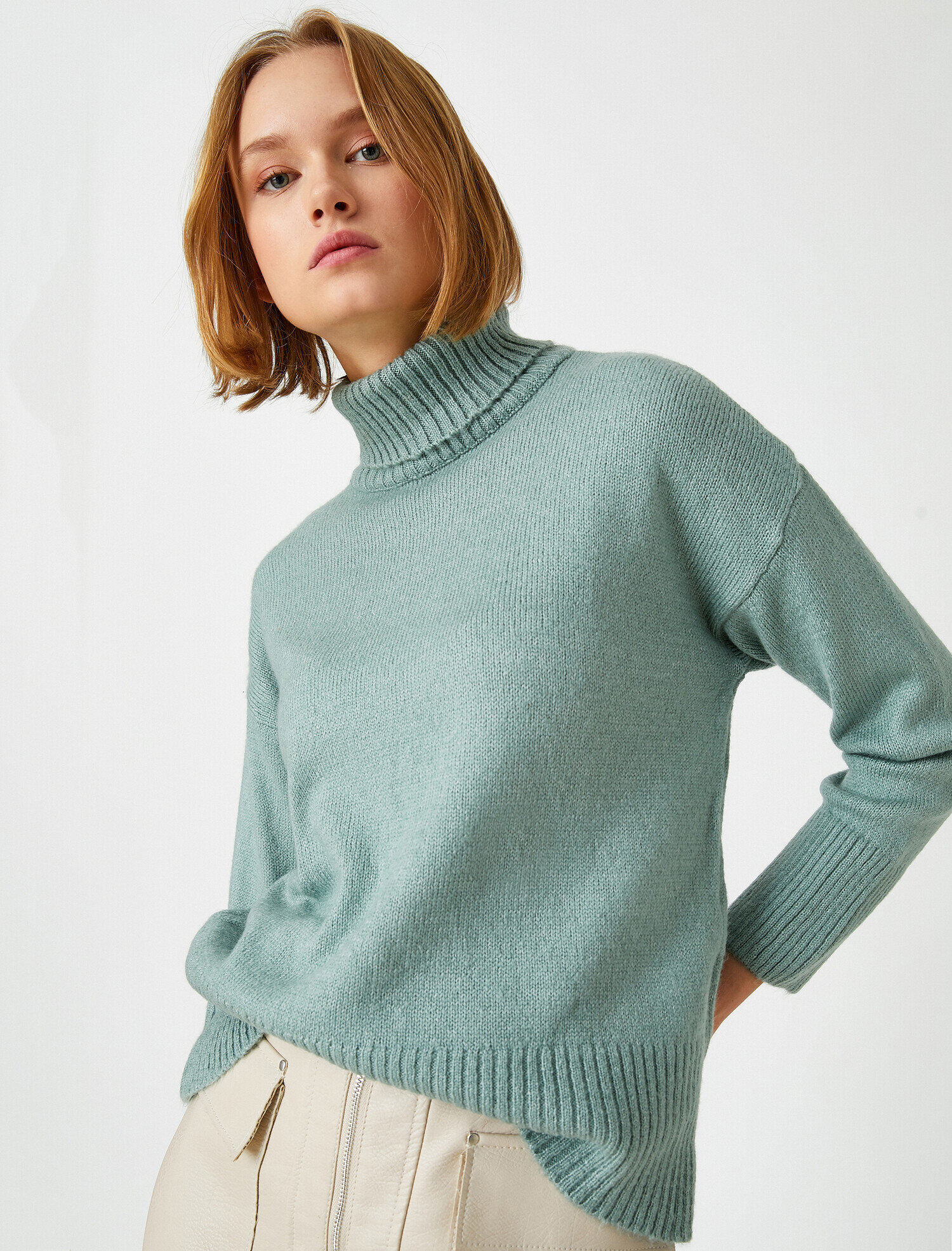   Balıkçı Yaka Triko Kazak