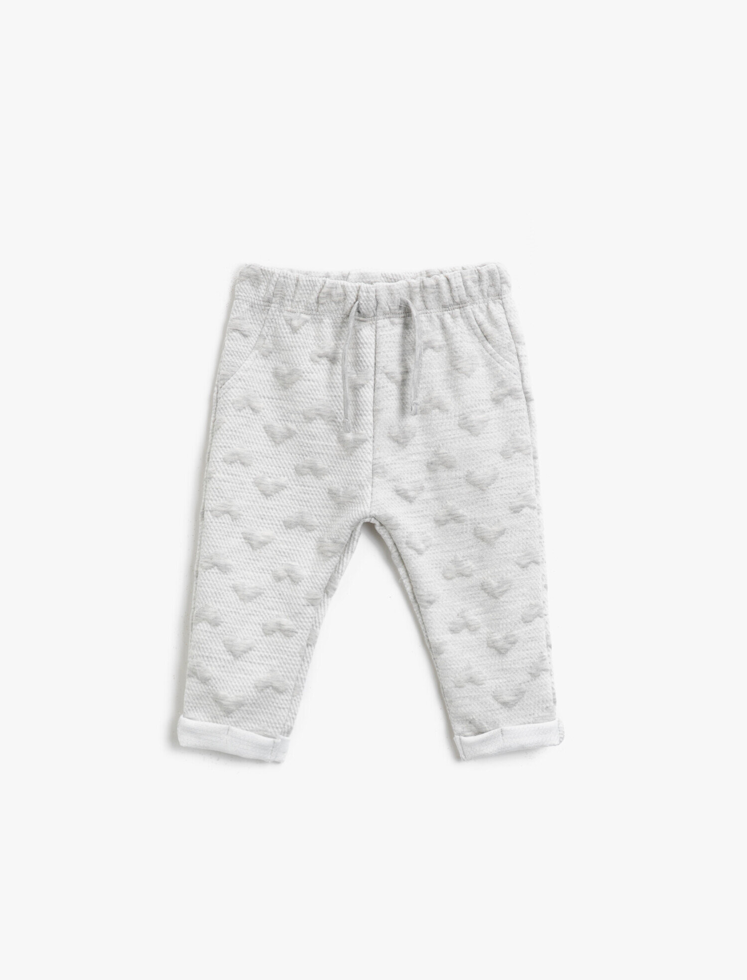  Kız Bebek Pamuklu Desenli Normal Bel Eşofman Altı