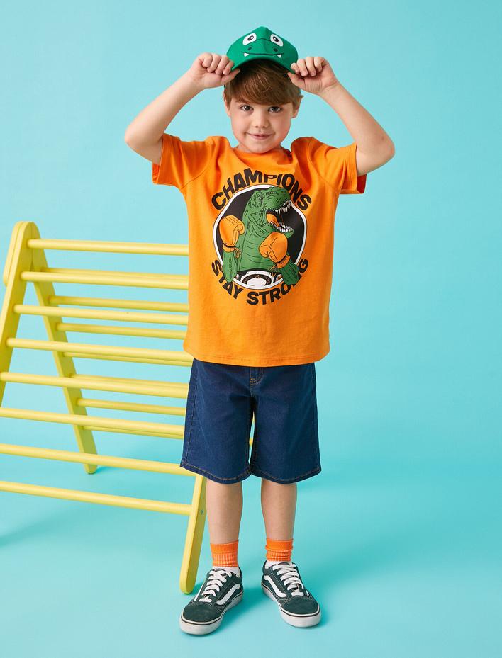 Erkek Çocuk Slim Fit Şort Pamuklu Cepli