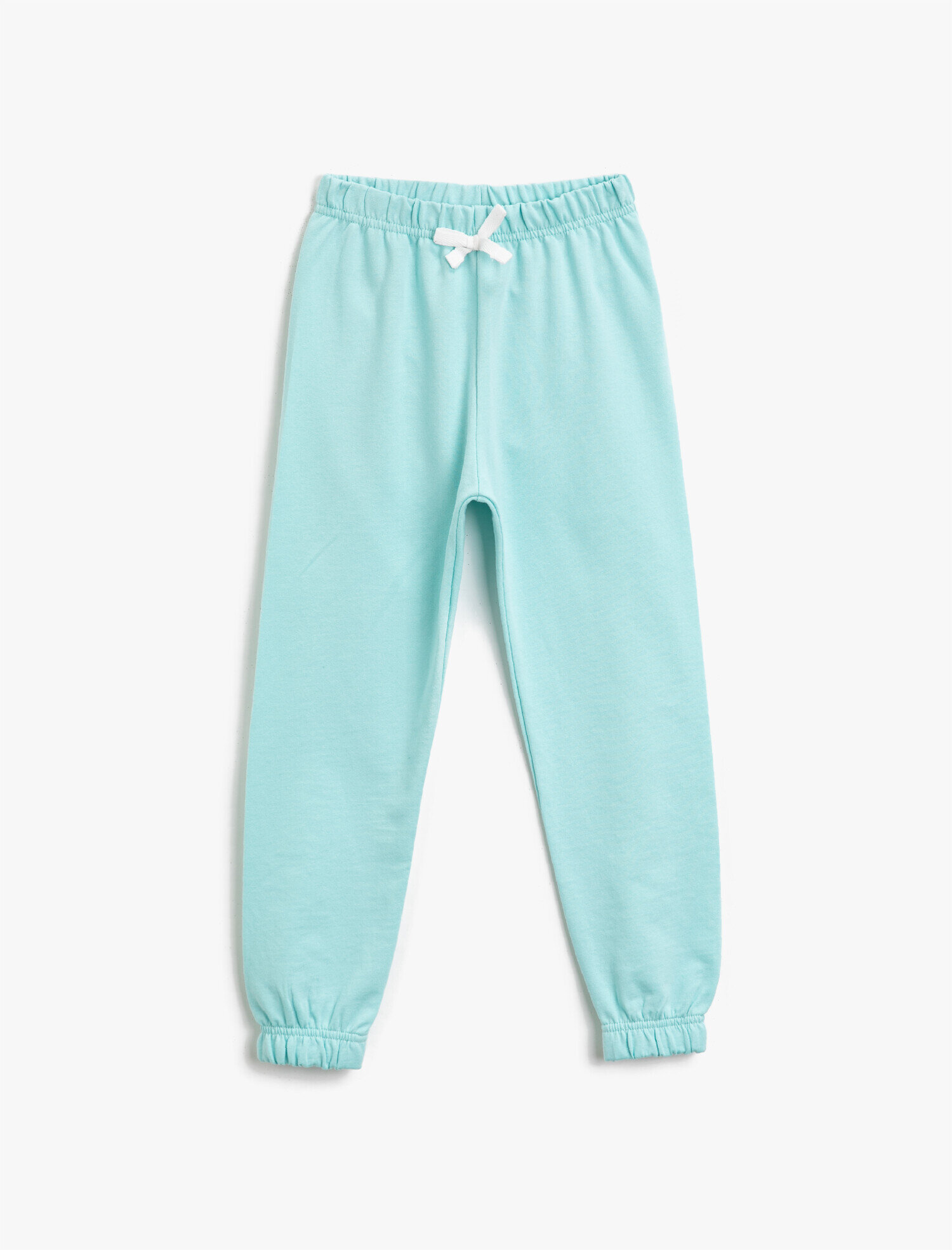  Kız Çocuk Pamuklu Beli Lastikli Basic Eşofman Altı