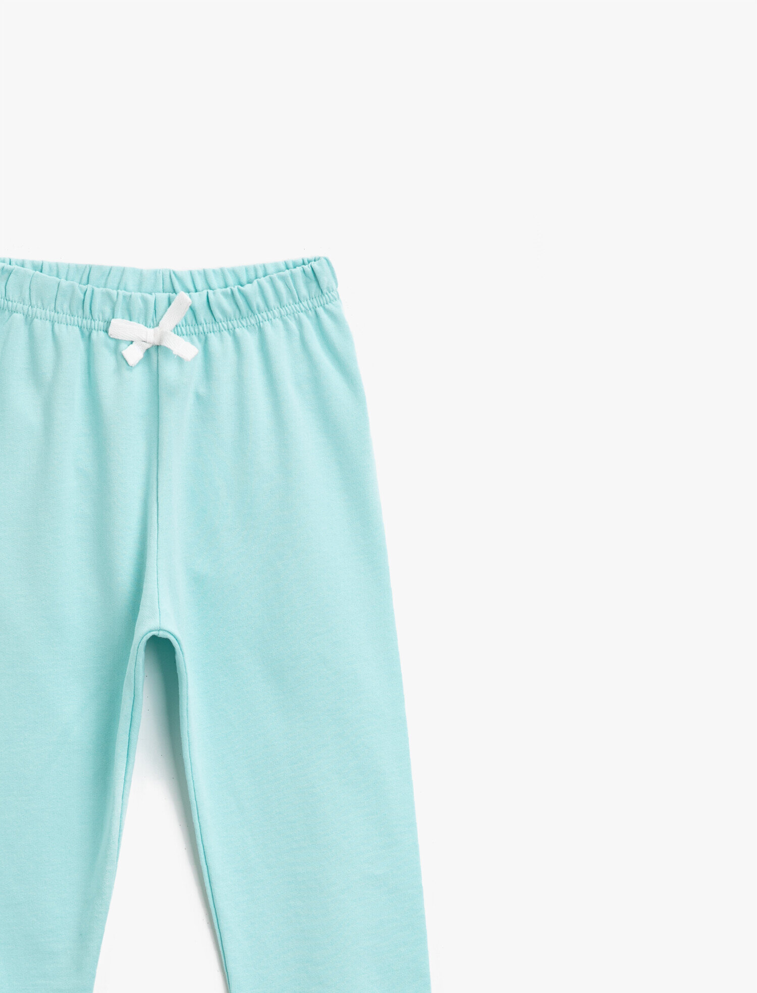  Kız Çocuk Pamuklu Beli Lastikli Basic Eşofman Altı