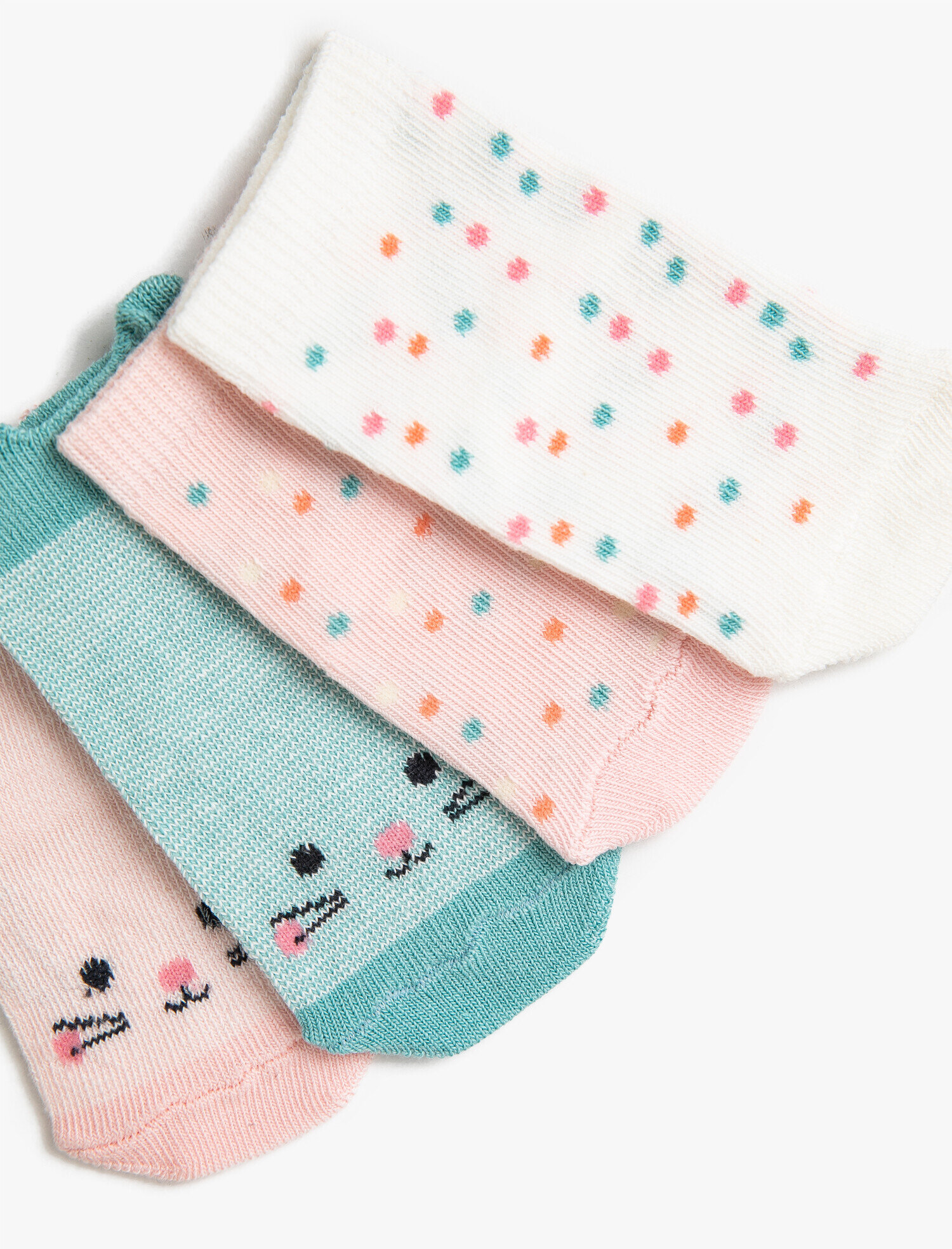  Kız Bebek Çorap Seti Pamuklu Çoklu