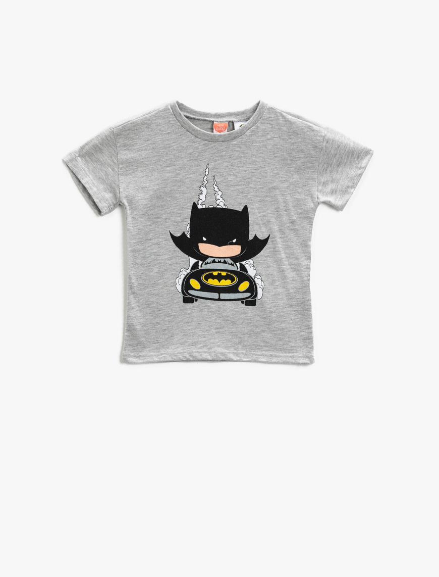 Erkek Bebek Batman Tişört Lisanslı Baskılı Pamuklu