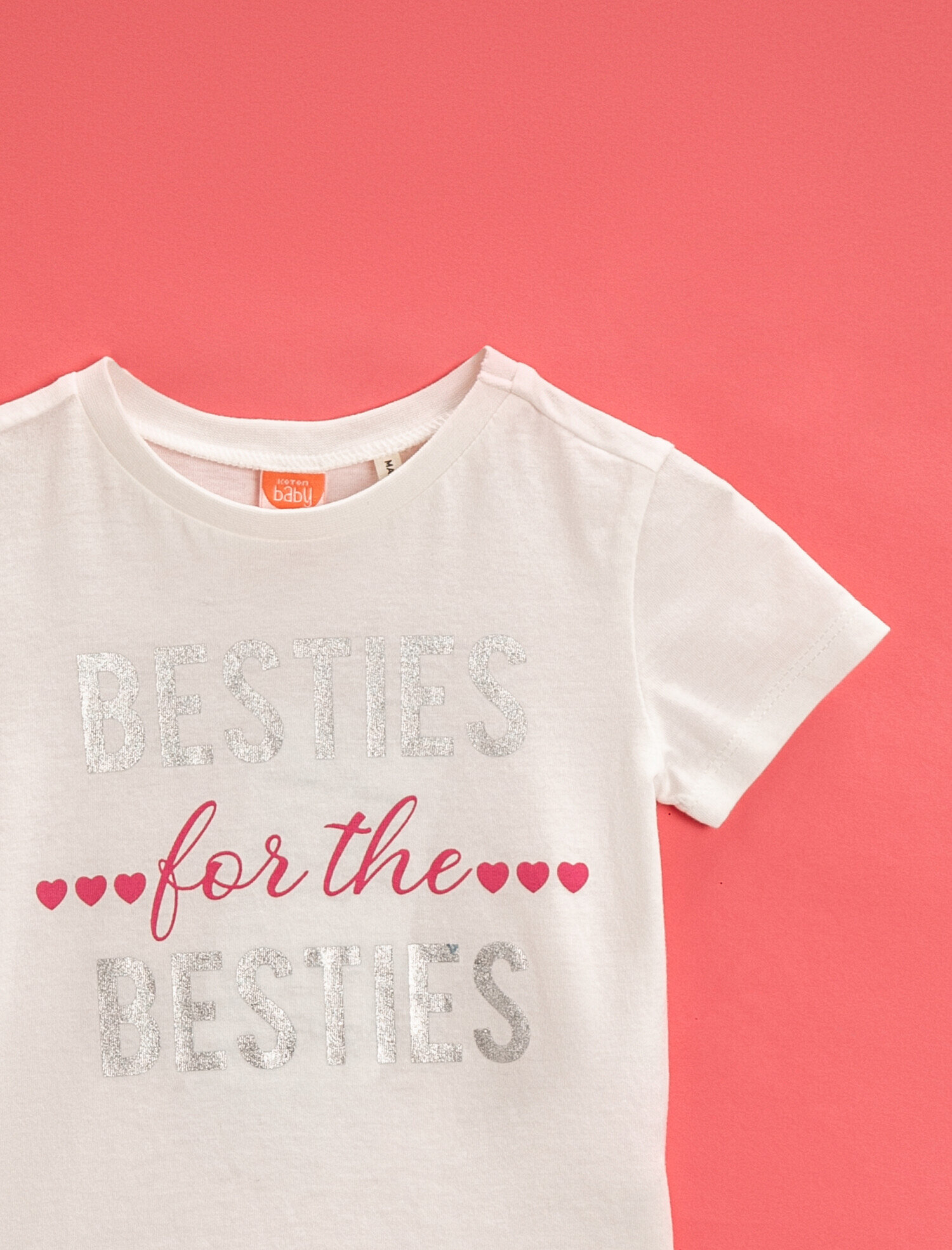  Kız Bebek Yazılı Baskılı Tişört Pamuklu