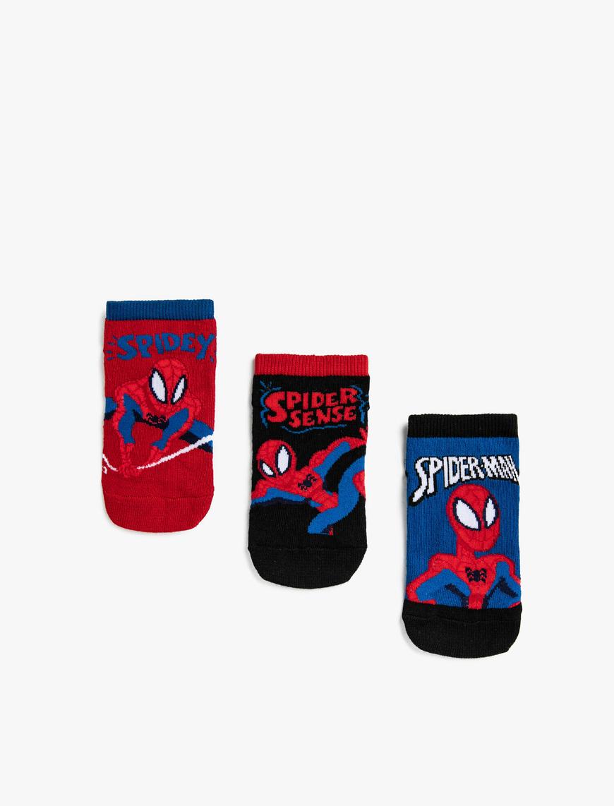  Erkek Çocuk Spiderman Lisanslı Çorap