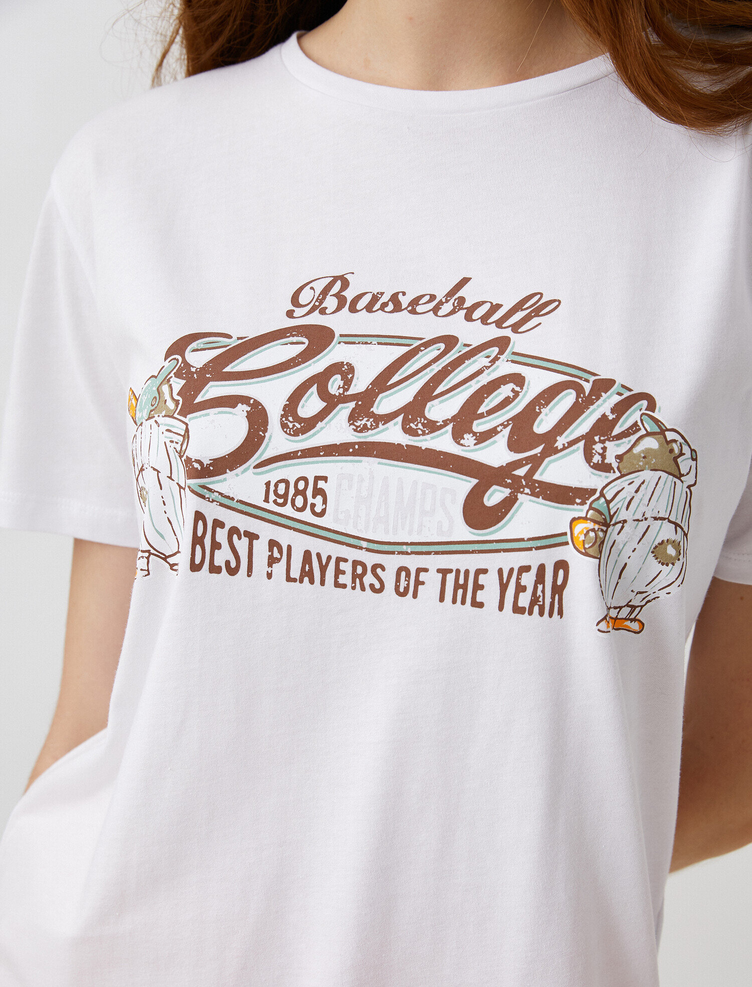   Yazılı Baskılı Tişört Pamuklu