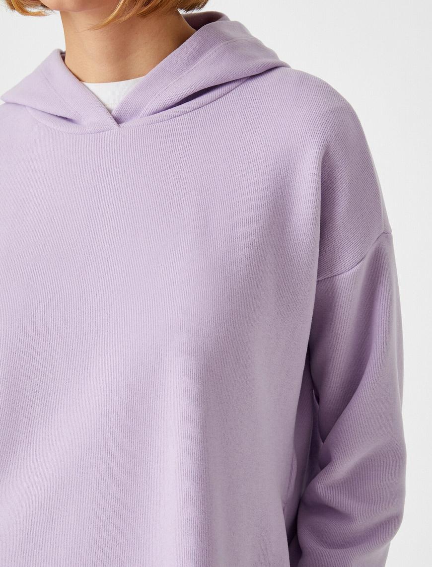   Kapüşonlu Uzun Kollu Sweatshirt