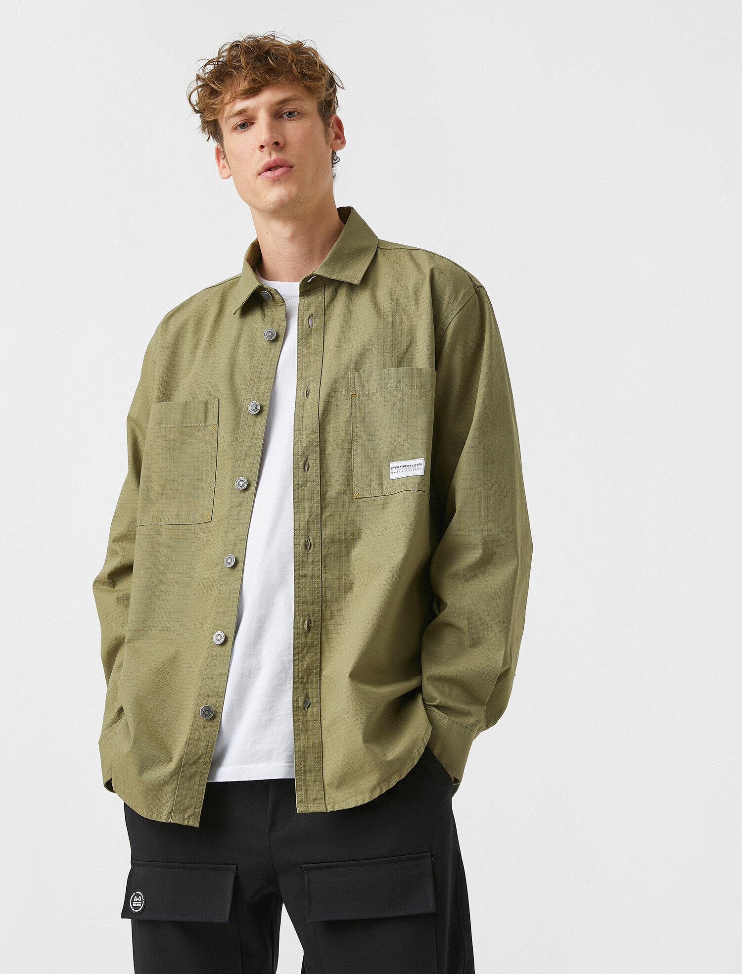   Cepli Oversize Gömlek