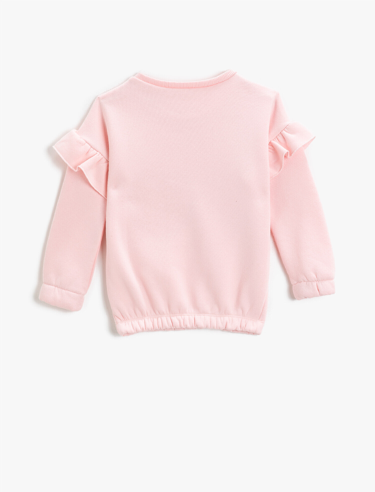  Kız Çocuk Lol Lisanslı Baskılı Payetli Sweatshirt Kolları Fırfırlı