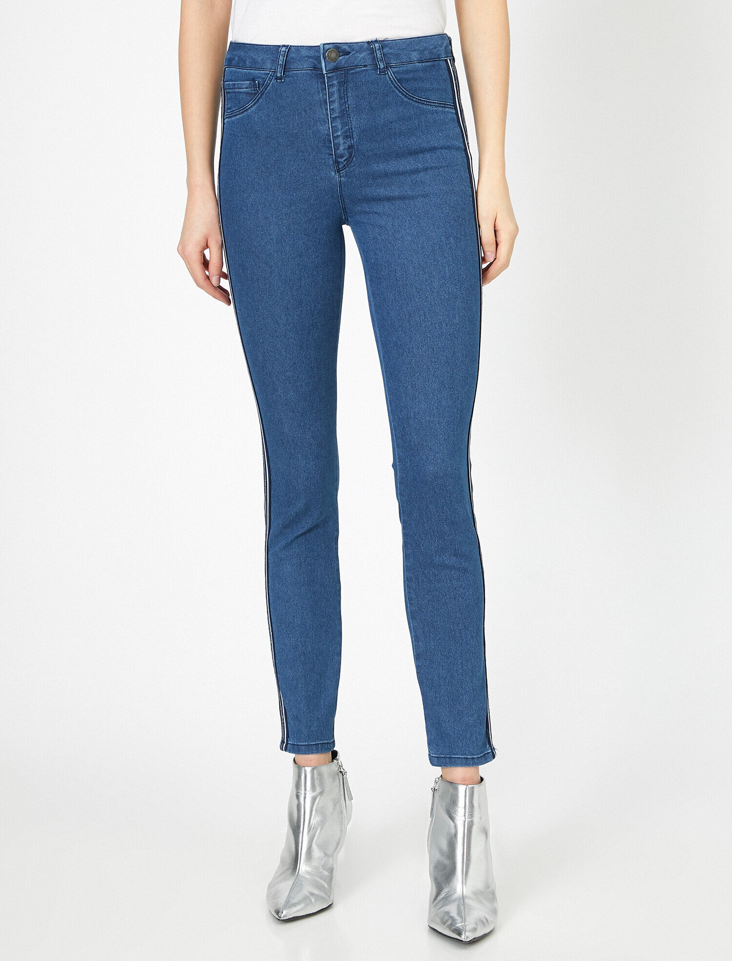 Skinny Fit Jean -Yüksek Bel Dar Kesim Dar Paça Pantolon